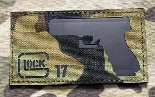 Action LaserCut Patch - Weapons Series - Glock 17 - Medium - vz.95 - nášivka