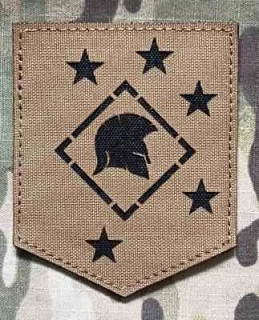 Action LaserCut Patch - USMC Marine Raiders - Spartan - Coyote Brown - nášivka