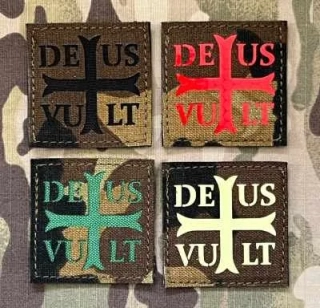 Action LaserCut Patch - DEUS VULT Cross - Medium - vz.95 - nášivka