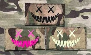 Action LaserCut Patch - Demon Smiles - Medium - Multicam - nášivka