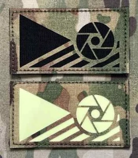 Action LaserCut Patch - Czech Flag - Adventure Photographer - Medium - Multicam - nášivka
