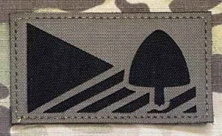 Action LaserCut Patch - Czech Flag - 121. prapor územní obrany - Medium - Ranger Green - nášivka