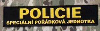 Czech Patch Police of Czech Republic - POLICIE Speciální pořádková jednotka Velcro Patch - 345x75 - nášivka