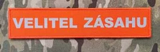 Velitel zásahu Print Reflex Patch - Orange - nášivka