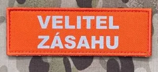 Velitel zásahu Print Reflex Patch 120x40 - Orange - nášivka