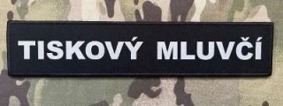Tiskový mluvčí Print Reflex Patch 250x50 - Black - nášivka