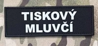 Tiskový mluvčí Print Reflex Patch 120x40 - Black - nášivka