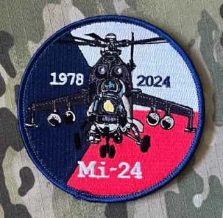 Czech Patch Czech Air Force - Mi-24 1978-2024 - Velcro - nášivka