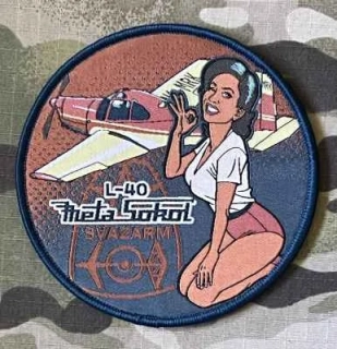 Czech Patch Retro Svazarm - L-40 Meta Sokol - nášivka