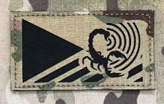 Action LaserCut Patch - Czech Flag - 532. prapor elektronického boje - Medium - Multicam - nášivka