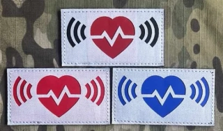 Action LaserCut Patch - EMS - Emergency Medical Services - Medium - White - nášivka