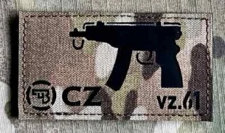 Action LaserCut Patch - Weapons Series - CZ SA vz.61 - Skorpion - Medium - Multicam - nášivka