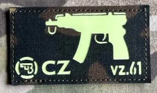Action LaserCut Patch - Weapons Series - CZ SA vz.61 - Skorpion - Medium - vz.95 - nášivka