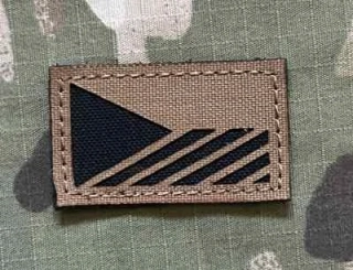 Action LaserCut Patch - Czech Flag - Small - Coyote Brown - nášivka