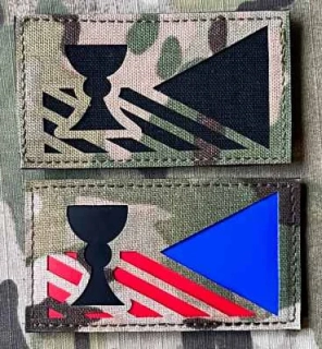 Action LaserCut Patch - Czech Flag - Kalich - Medium - Multicam - Reverse - nášivka