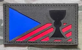 Action LaserCut Patch - Czech Flag - Kalich - Medium - Ranger Green - nášivka