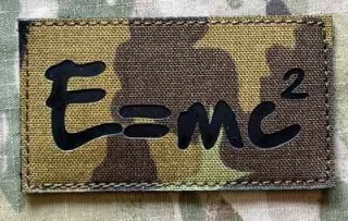 Action LaserCut Patch - E = mc² - Medium - vz.95 - nášivka
