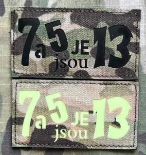 Action LaserCut Patch - 7 a 5 je/jsou 13 - Medium - Multicam - nášivka