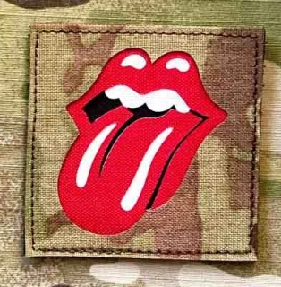 Action LaserCut Patch - The Rolling Stones - Large - Multicam - nášivka