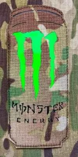 Action LaserCut Patch - Cans - Monster Energy - Full Size - Multicam - nášivka