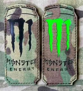 Action LaserCut Patch - Cans - Monster Energy - Medium - Multicam - nášivka