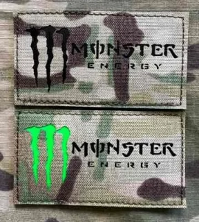 Action LaserCut Patch - Monster Energy - Medium - Multicam - nášivka