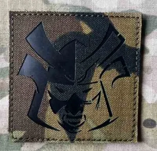 Action LaserCut Patch - Samurai Head - Large - vz.95 - nášivka