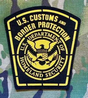 Action LaserCut Patch - US. Customs and Border Protection - Black - nášivka