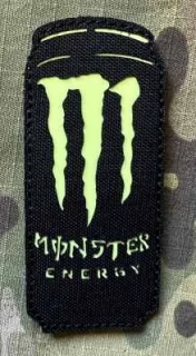 Action LaserCut Patch - Cans - Monster Energy - Medium - Black - nášivka