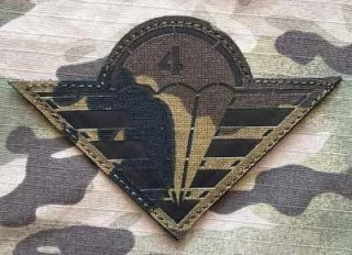 Action LaserCut Patch - Czech Army 4. brigáda rychlého nasazení - vz.95 - nášivka