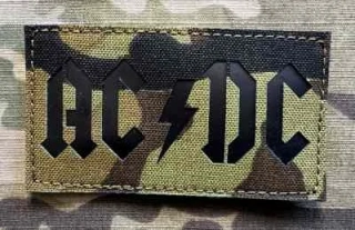 Action LaserCut Patch - AC/DC - Medium - Ranger Green - nášivka
