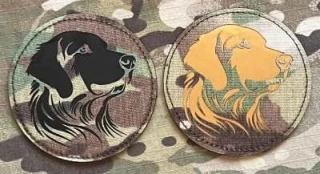 Action LaserCut Patch - Retriever Head - Multicam - nášivka