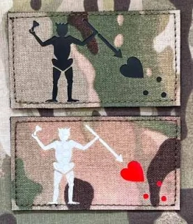 Action LaserCut Patch - Blackbeard Flag - Medium - Ranger Green - nášivka