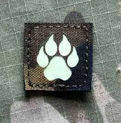 Action LaserCut Patch - Dog Paw - Small - vz.95 - nášivka