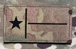 Action LaserCut Patch - Texas Flag - Medium - Multicam Tropic - nášivka