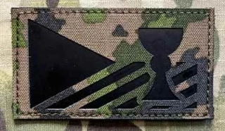Action LaserCut Patch - Czech Flag - Kalich - Medium - M05 Woodland - nášivka