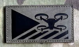 Action LaserCut Patch - Czech Flag - UAV/Drone Operator - Medium - Ranger Green - nášivka