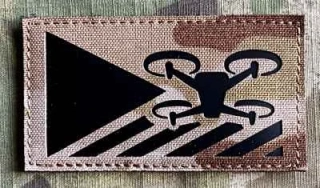 Action LaserCut Patch - Czech Flag - UAV/Drone Operator - Medium - Multicam Arid - nášivka