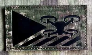 Action LaserCut Patch - Czech Flag - UAV/Drone Operator - Medium - Phantomleaf WASP II Z1B - nášivka
