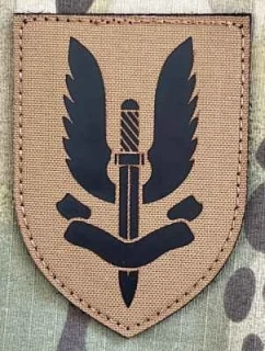 Action LaserCut Patch - SAS Badge - Coyote Brown - nášivka