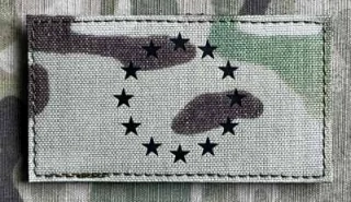 Action LaserCut Patch - EU Flag - medium - Multicam - nášivka