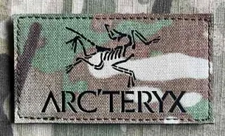 Action LaserCut Patch - Arc'teryx Logo - medium - Multicam - nášivka