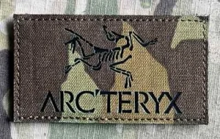 Action LaserCut Patch - Arc'teryx Logo - medium - vz.95 - nášivka