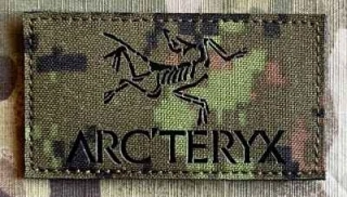 Action LaserCut Patch - Arc'teryx Logo - medium - CADPAT TW - nášivka