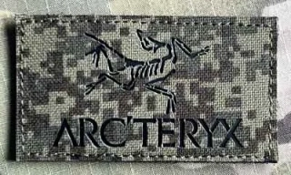 Action LaserCut Patch - Arc'teryx Logo - medium - EMR - nášivka