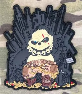 NoName PANDA OF WAR GAME OF GUNS PVC Patch - nášivka