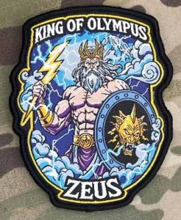 NoName Zeus - King of Olympus Woven Patch - nášivka
