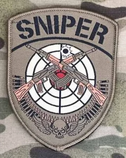 NoName Sniper Woven Patch - nášivka