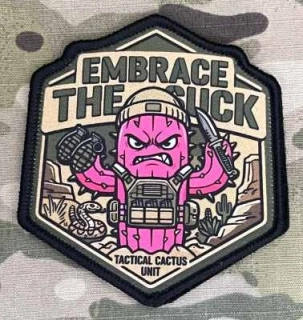 NoName Embrace The Suck - Tactical Cactus Unit Print Patch - nášivka
