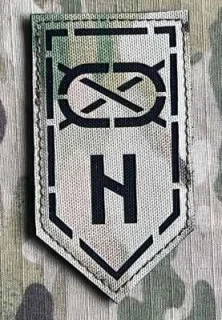 Ukrajina Military Velcro Patch 3rd Assault Brigade - 2nd Mechanized Battalion LaserCut - Multicam - nášivka